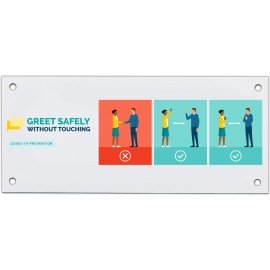 Customized Economy Plastic Signs: 50-75 sq. in.