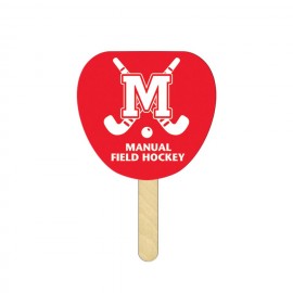 Palm Leaf Mini Hand Fans Full Color (1 Side) with Logo