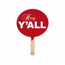 Bubble Sandwich Hand Fan with Logo