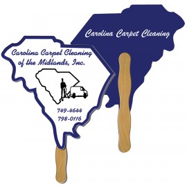 Custom Printed South Carolina State Fast Hand Fan (2 Sides) 1 Day