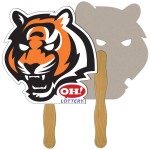 Tiger Recycled Hand Fan Custom Imprinted