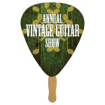 Guitar Pick Fast Hand Fan(1 Side) 1 Day Custom Imprinted