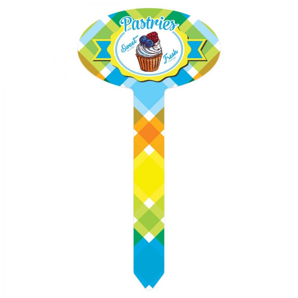 Personalized 3.5" x 7" Oval Aluminum Garden Stake Personalized 3.5" x 7" Oval Aluminum Garden Stake