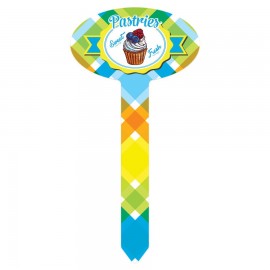 Personalized 3.5" x 7" Oval Aluminum Garden Stake