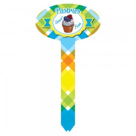 Personalized 3.5" x 7" Oval Aluminum Garden Stake  Personalized 3.5" x 7" Oval Aluminum Garden Stake