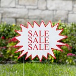 Logo Branded Star Burst Yard Signs