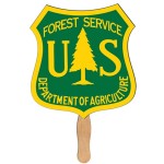 Custom Imprinted Crest Recycled Hand Fan