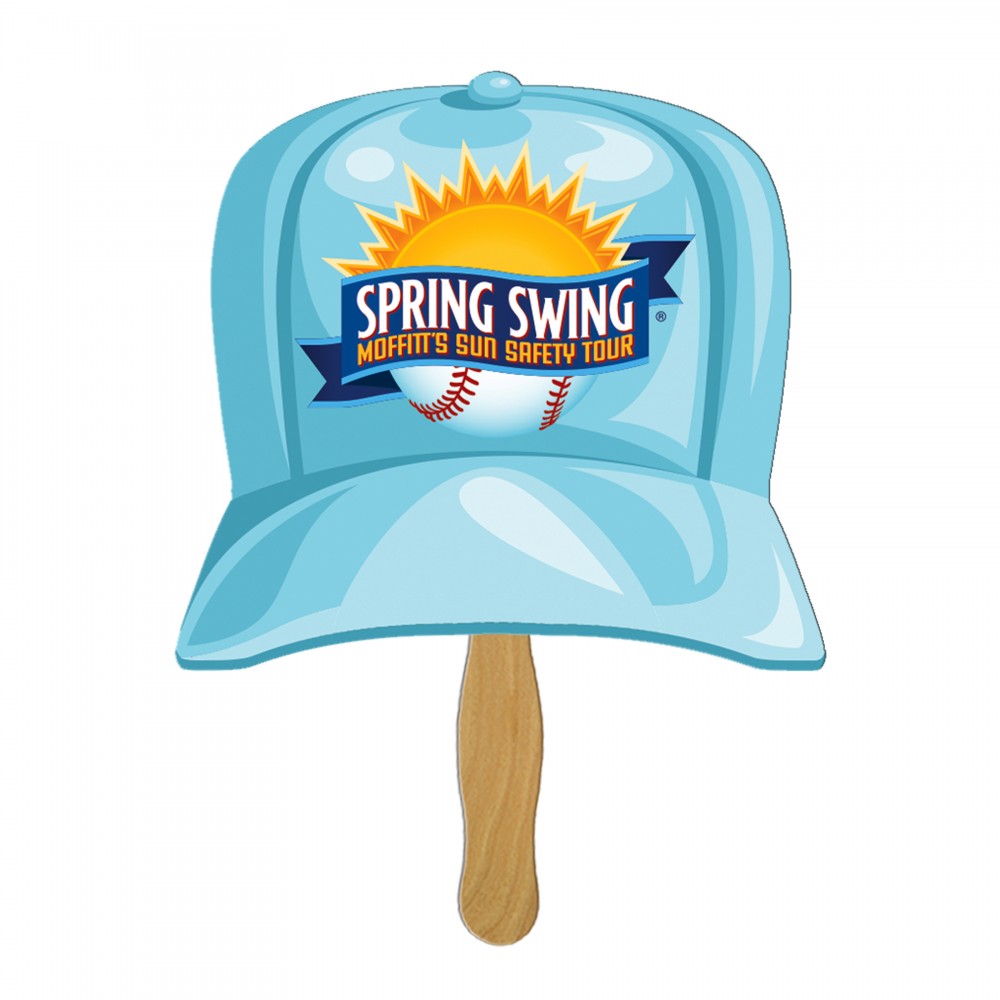 Logo Branded Baseball Cap Fast Hand Fan (1 Side) 1 Day Logo Branded Baseball Cap Fast Hand Fan (1 Side) 1 Day