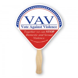 Shell Shape Full Color Two Sided Single Paper Hand Fan with Logo  Shell Shape Full Color Two Sided Single Paper Hand Fan with Logo