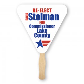 Triangle Sandwich Hand Fan with Logo