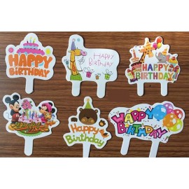 1" x 1.4" - Paper Cupcake Signs with Logo