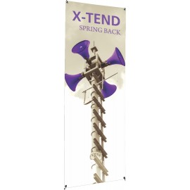 Customized X-tend 4 Spring Back Banner Stand  Customized X-tend 4 Spring Back Banner Stand