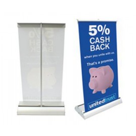 Mini Table Top Retractor Stand with Banner with Logo