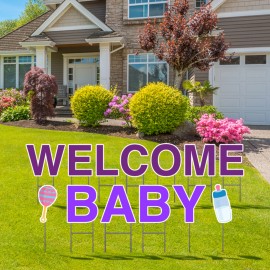 Personalized Welcome Baby Yard Letters