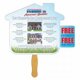 Custom House Coupon Hand Fan