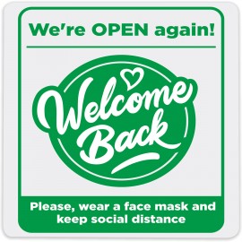 Economy Plastic Signs: 100-125 sq. in. with Logo