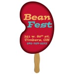 Logo Branded Bean Fast Hand Fan(1 Side) 1 Day