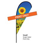 Customized 7 Ft. Teardrop Flag - Single Sided (Print Only)