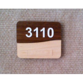 Personalized 4" x 4" - Customizable Hardwood ADA Compliant Signs  Personalized 4" x 4" - Customizable Hardwood ADA Compliant Signs