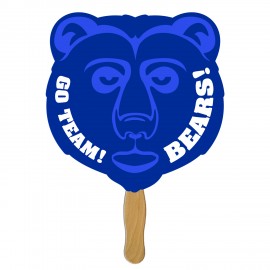 Grizzly Bear Hand Fan with Logo  Grizzly Bear Hand Fan with Logo