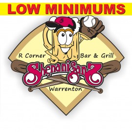 Decal-Clear Sign Vinyl. Custom Shape-Size (white ink behind to create graphics that POP!) with Logo