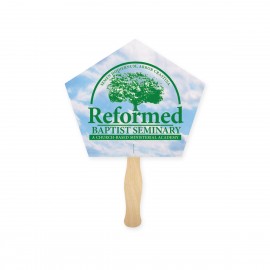Customized Church Lightweight Full Color Digital Single Sided Paper Hand Fan  Customized Church Lightweight Full Color Digital Single Sided Paper Hand Fan