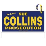 Corrugated Plastic Sign Kit | 24" x 48" | 2 Sides | Full Color with Logo