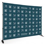 Eco-Friendly Banner Backdrop w/ Adjustable Stand with Logo