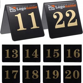 Logo Branded Acrylic Digital Table Card