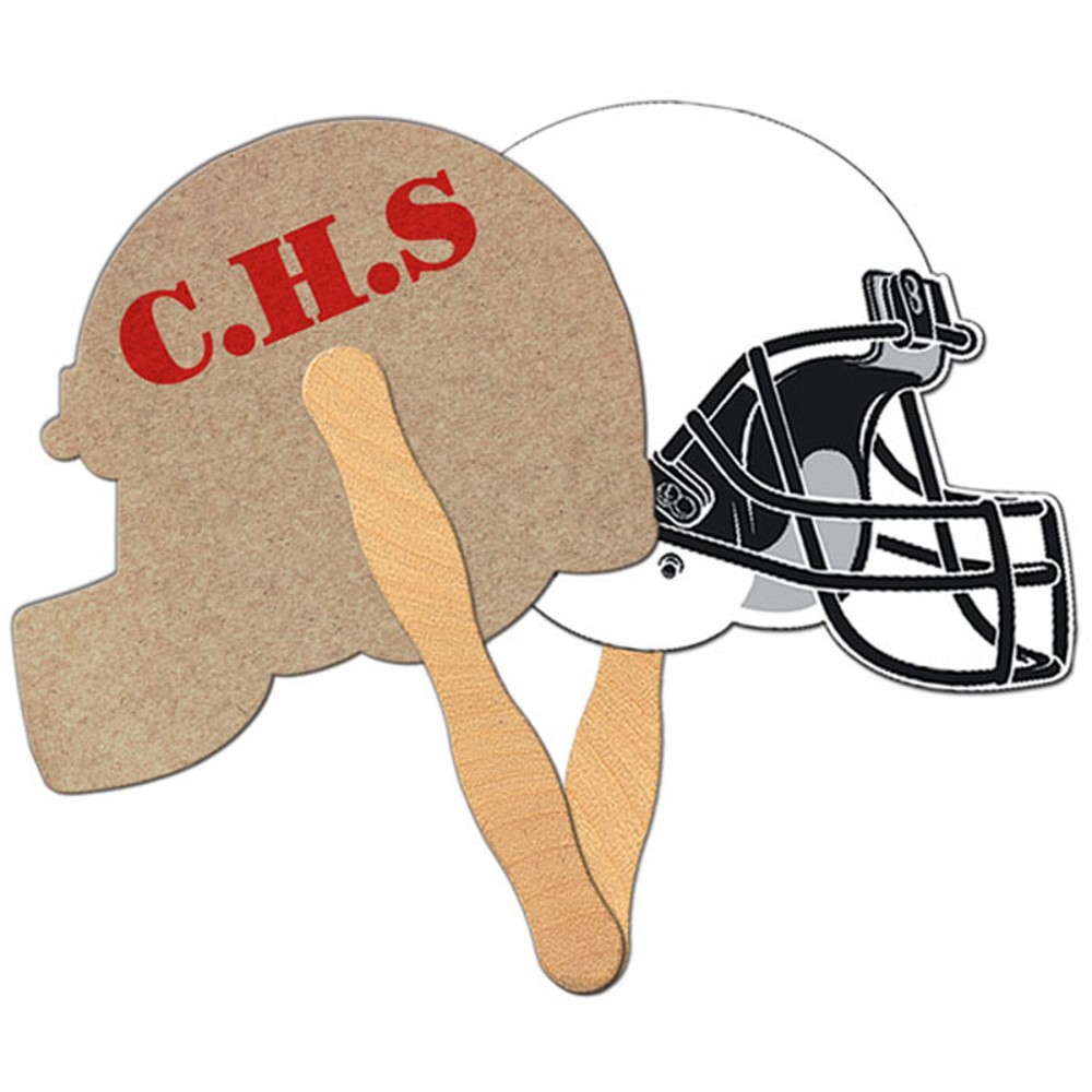 Sports Helmet Recycled Hand Fan Logo Branded Sports Helmet Recycled Hand Fan Logo Branded