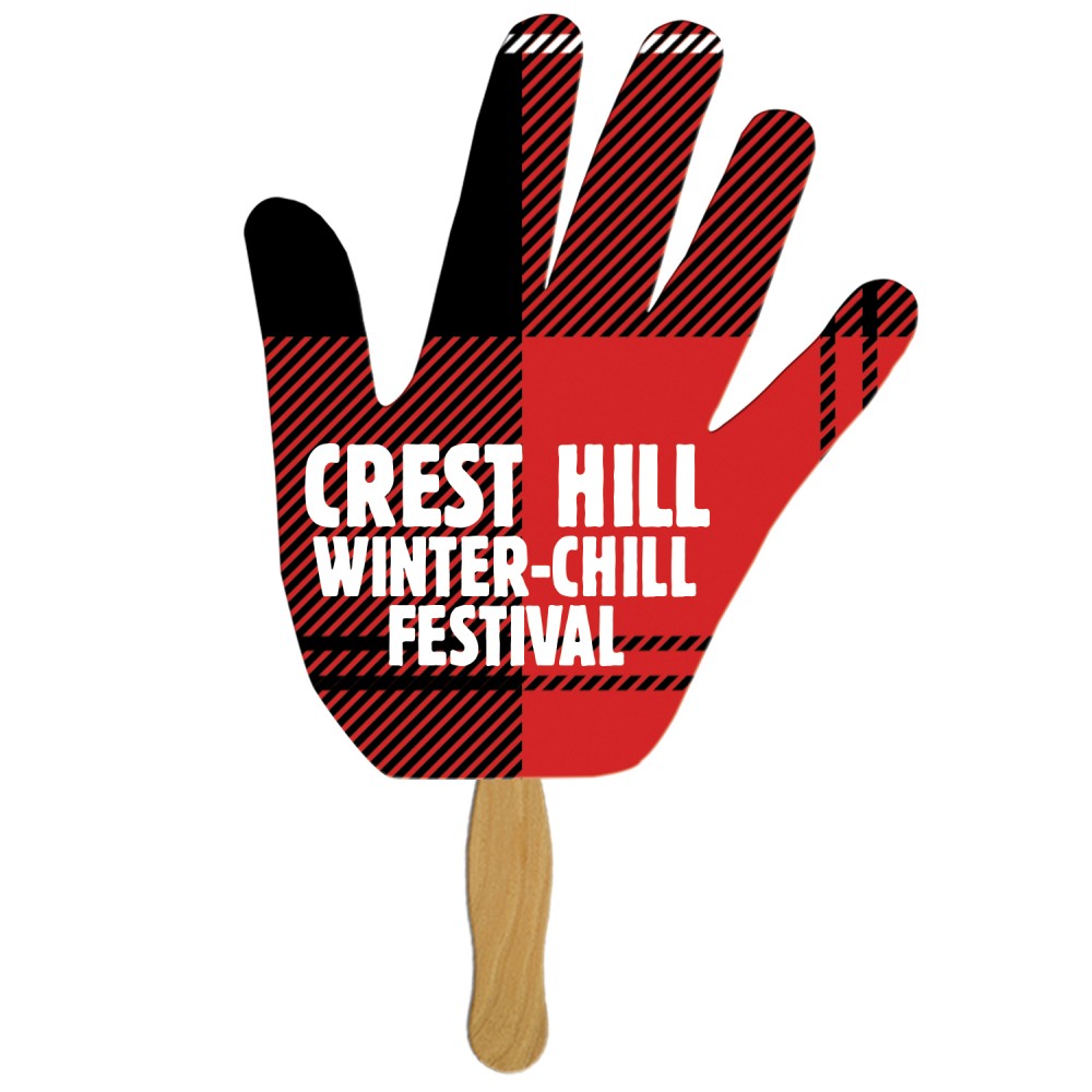 Open Hand Fast Hand Fan(1 Side) 1 Day Custom Imprinted Open Hand Fast Hand Fan(1 Side) 1 Day Custom Imprinted