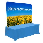 Customized 8' Traveler Tabletop Full Wall Banner Display Kit - Made in the USA
