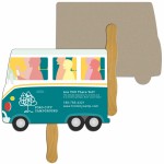 Custom Imprinted Parcel Truck Recycled Hand Fan
