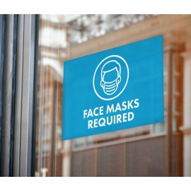 Window Cling Rectangle w/Custom Image (24" x 36") with Logo