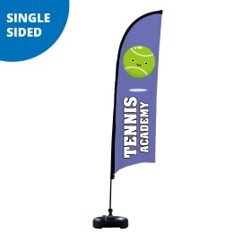 Personalized Shark Flag 9' Premium Single-Sided With Water Base & Carry Bag (Small)