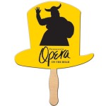 Top Hat Hand Fan with Logo