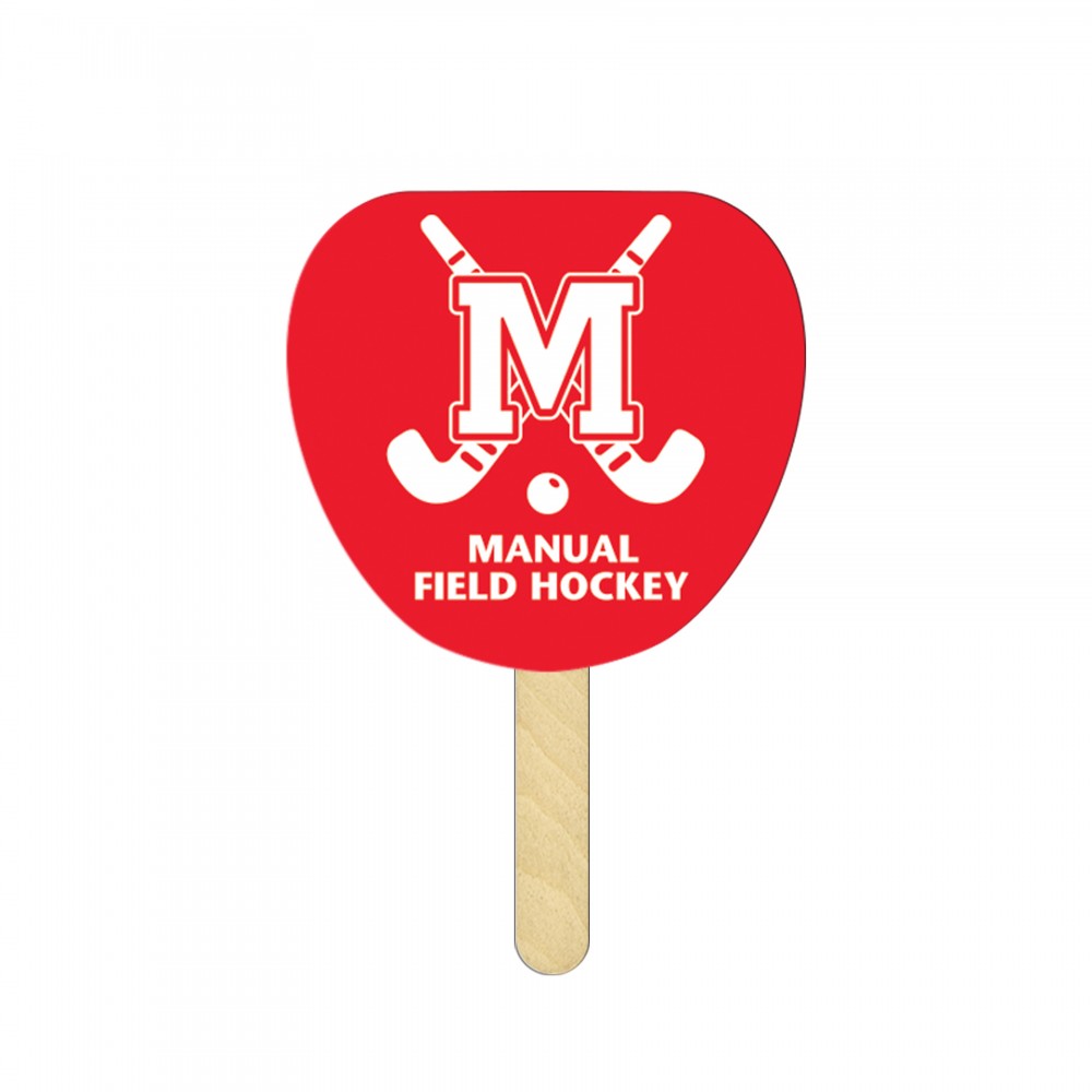 Palm Leaf Mini Hand Fans Full Color (2 Sides) with Logo