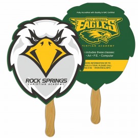 Mascot Sandwiched Hand Fan Full Color with Logo  Mascot Sandwiched Hand Fan Full Color with Logo