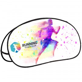 80" W x 40" H - Horizontal Pop-Out Banner - 2 Sides Printed Full Color with Logo