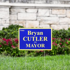 Custom 12" X 18" Yard Signs with Logo