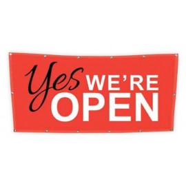 6.5 Oz. Single-Sided Outdoor Canvas Banner (8'x4') with Logo