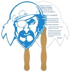Pirate Fast Hand Fans (2 Sides) 1 Day Custom Printed
