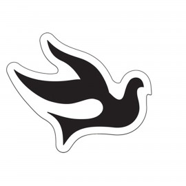 Custom Printed Dove Paper Window Sign (Approximately 8"x8")