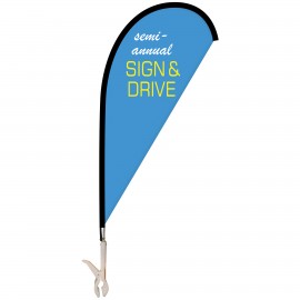 Mini Teardrop Banner with Clip with Logo