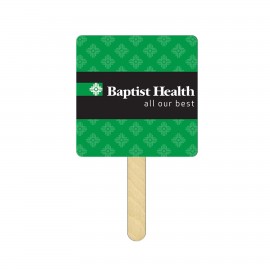 Logo Branded Square Mini Hand Fans Full Color (1 Side)  Logo Branded Square Mini Hand Fans Full Color (1 Side)
