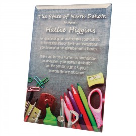 Custom 5" x 7" Glass Standing Sign