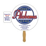 Round Coupon Hand Fan with Logo
