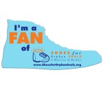 Custom Printed Shoe Hand Fan Without Stick