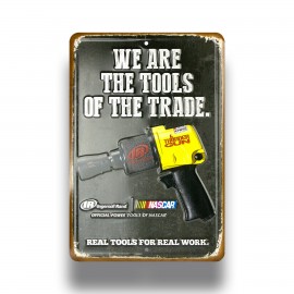 Small Custom Embossed Metal Parking Sign - 8"x12" (4 Color Process) with Logo  Small Custom Embossed Metal Parking Sign - 8"x12" (4 Color Process) with Logo