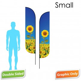 Logo Branded 9' Feather Flag - Double Sided (Print Only)  Logo Branded 9
